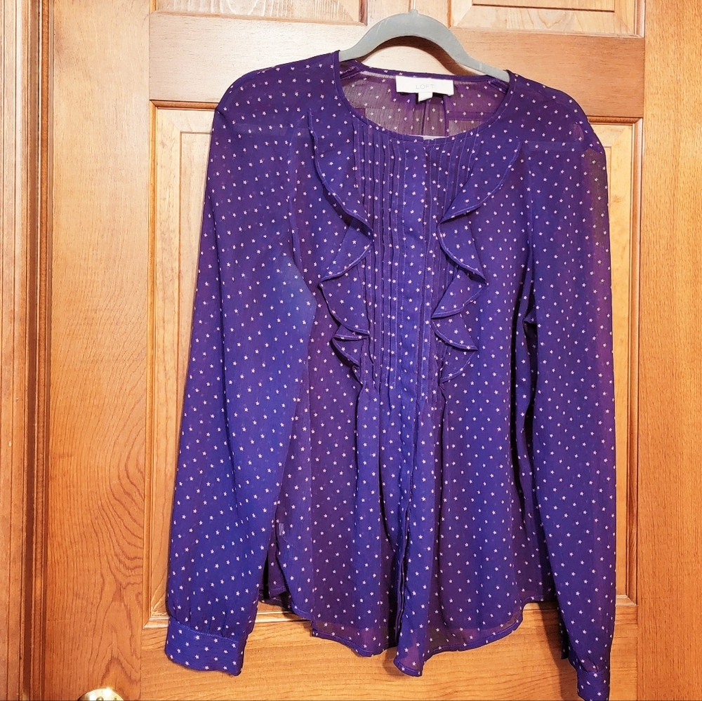 Loft sheer blouse